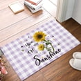 thumbnail image 2 of Indoor Non Slip Doormat for Entryway Floor Mats Bedroom Carpet Rugs Entrance Washable Areas Sunflower (20"x31.5",50cmx80cm), 2 of 7
