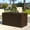 Brown, variant on BizChair 120 Gallon Plastic Deck Box - Outdoor Waterproof Storage Box for Patio Cushions, Garden Tools and Pool Toys, Black