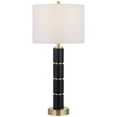 thumbnail image 2 of Possini Euro Design Possini Euro Rainier 30 1/2"H Black Faux Leather Column Table Lamp, 2 of 9