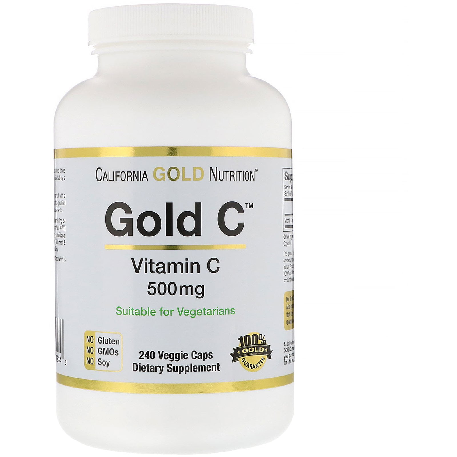 California Gold Nutrition Gold C, Vitamin C, 500 mg, 240 Veggie Caps ...