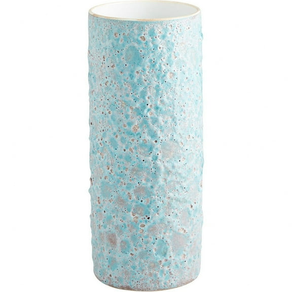 CYAN DESIGN SUMBA Vase Contemporary Open Mouth Cylindrical Body Mottled Pale