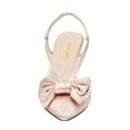 thumbnail image 2 of XYD Women Graceful Bridal Mid Heel Slingback Sandals Slip On Bowknot Pointed Closed Toe Pump Shoes Size 14 Nude, 2 of 4
