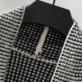 thumbnail image 6 of Ftwytp Womens Knitted Zip Up Jacket Long Sleeve Casual Coats Sportswear Chunky Knitted Cardigan Outwear Crewneck Open Front Knit Coats Plain Streetwear, 6 of 9