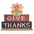 thumbnail image 1 of Coofit Thanksgiving Wood Sign Fashion Letter Decorative Centerpiece Sign Harvest Sign, 1 of 10