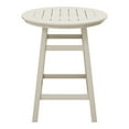 thumbnail image 3 of Costaelm Paradise Outdoor HDPE 35" Round Counter Height Patio Bar Table, Sand, 3 of 9