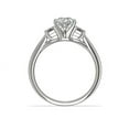 thumbnail image 5 of 1.00 Carat Brilliant Pear Cut Natural Diamond Three Stone Beautiful Ring for Engagement Solid 950 Platinum Size 9, 5 of 7