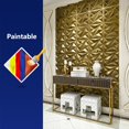 thumbnail image 6 of 33   Wall Panel  for Interior Wall Decor, PVC Textured Wall Panels, 12''x12'' Cover 32.Sq.Ft. Golden, 6 of 7