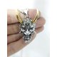 thumbnail image 5 of Collar con colgante de calavera JAMW Acero Inoxidable Estilo Retro Vintage Punk, 5 of 5
