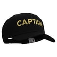 thumbnail image 5 of Captain Embroidered Cap - Black OSFM, 5 of 5