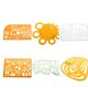 thumbnail image 5 of 1 Unidad Plantilla Matemáticas Profesionales de Dibujo Hecho de Plástico Transparente DIY 204x120mm Soledad Plantilla de dibujo, 5 of 6
