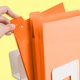 thumbnail image 4 of A4 File Folder Portable Document Organizer Lightweight Plastic Pouch for Students Office, 4 of 6
