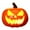 D, variant on Halloween Pumpkin Lantern, LED Light Lamp, Realistic Hollow Carved Halloween Decoration, Battery Operated Durable for Home Bar Party Ambiance