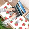 thumbnail image 6 of Cute Pink Strawberry Desk Mat, Desk Accessory, Cute Workspace, Trendy Workspace, Trendy, 35.4x15.7in Large Gaming Mouse Pad, Cute Desk Topper, Pretty Desk Pad, 6 of 6