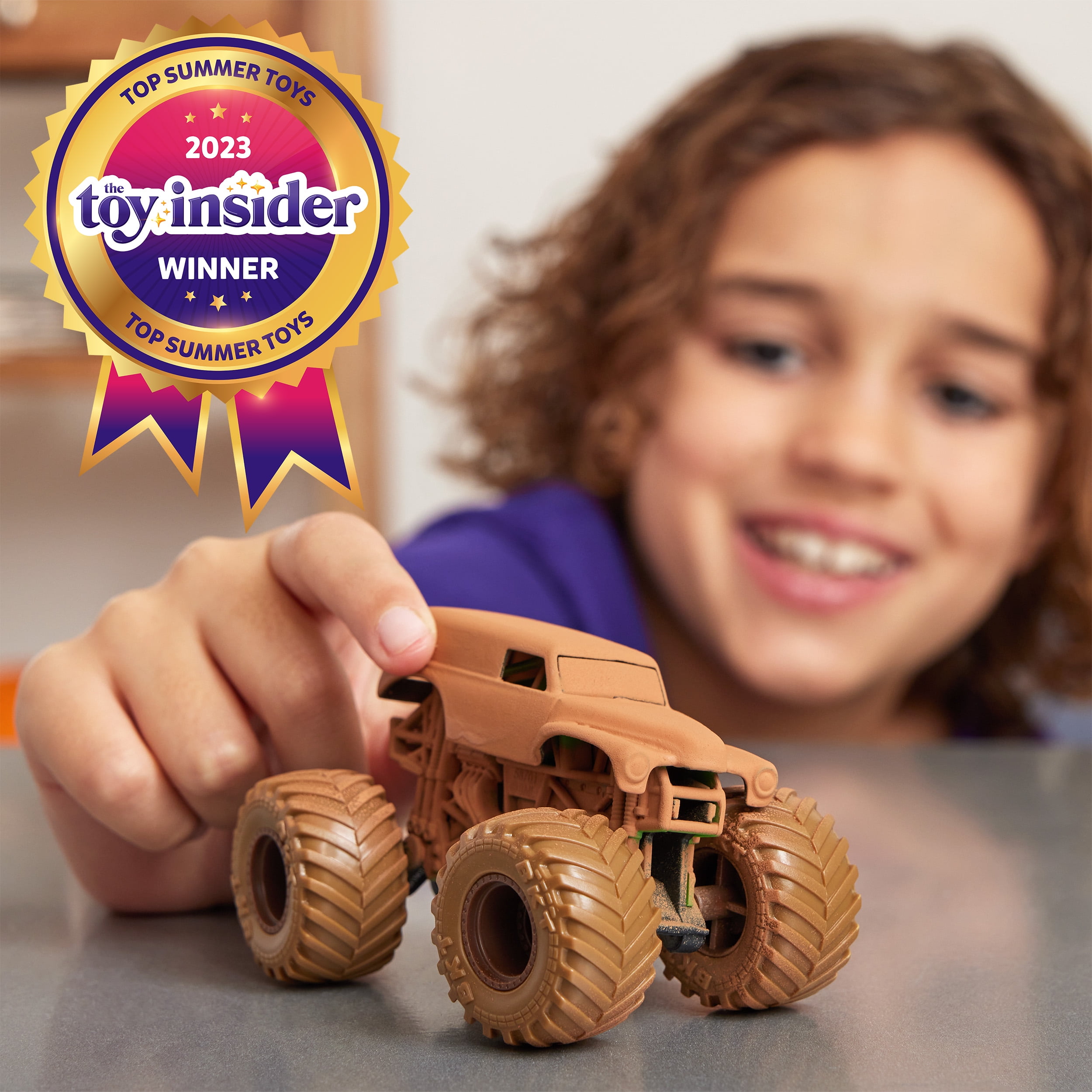 Monster Jam Mystery Mudders 1:64 DieCast Truck, Wash to Reveal  (图2)