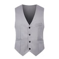 thumbnail image 1 of Chaleco de traje de hombre Chaleco delgado Chaleco de hombre, gris, talla L ShuxiuWang  8390612213502, 1 of 1