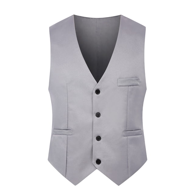Chaleco de traje de hombre Chaleco delgado Chaleco de hombre, gris, talla L ShuxiuWang 8390612213502