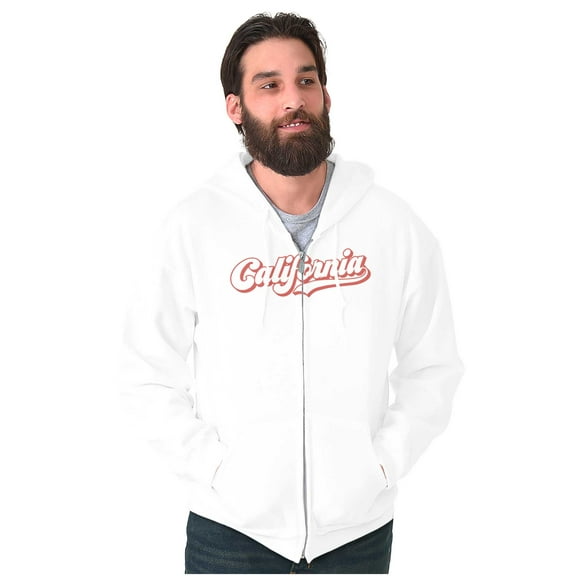 Preppy Athletic Varsity California Zip Up Hoodie Men's Women's Brisco Brands S