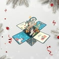 thumbnail image 3 of Sylvtty 3D Pop Up Christmas Cards Handmade 3D Greeting Card Gift Box with Envelopes Foldable Merry Christmas Celebration Cards for Family Friends, 3 of 7