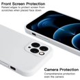 thumbnail image 4 of ORUYROP iPhone 12 Pro Max Case Compatible with iPhone 12 Pro Max Matte Silicone Gel Cover with Full Body Protection Anti-Scratch Shockproof Case 6.7 inch (White), 4 of 7