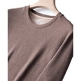 thumbnail image 3 of Men's Plus Size Autumn Winter Silk Wool Blend fleeced Lined Base Layer Set, Red, Size 5XL, 3 of 7