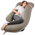 thumbnail image 1 of Almohada de embarazo Sasttie, ropa de cama refrescante para todo el cuerpo, en forma de U, 1 of 7