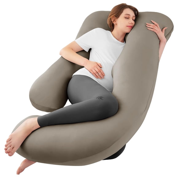 Almohada de embarazo Sasttie, ropa de cama refrescante para todo el cuerpo, en forma de U