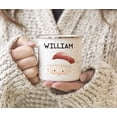 thumbnail image 4 of Koyal Wholesale Personalized 11oz. Stainless Steel Campfire Coffee Mug Gag Gift, Watercolor Santa Claus, 1-Pack, 4 of 4