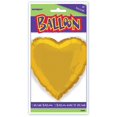 thumbnail image 2 of Foil Balloon, Heart, 18 in, Gold, 1ct, 2 of 2