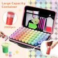 thumbnail image 3 of 60-Grid Portable Diamond Art Storage Box with Spill-Proof Screw Lids & Anti-Collision Protection, Complete Craft Organizer Kit with Tools for Diamond Painting, Beading and DIY Creative Projects, 3 of 7