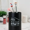thumbnail image 5 of Stainless Kitchen Utensil Holder, Holder Draining Storage Rack Black, 5 of 10