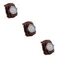 thumbnail image 1 of Jumpingount Retro Punk Pointer Watch Leather Wide Belt Gift Adjustable Strap Type1, 1 of 1