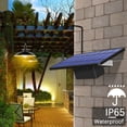 thumbnail image 4 of 1/2/3/4 Retro Solar Pendant Light, Outdoor Indoor Hanging Solar Powered Shed Lights Ceiling Lamp, Turn On Automatically At Night Waterproof Decoration Lamp For Barn Farm Garden Yard Patio, 4 of 6