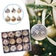 thumbnail image 5 of Adornos de Bolas de Navidad BLESIY 12 Piezas Decoraciones Inastillables Dorado, 5 of 8