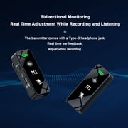 Mini Portable Wireless Lavalier Microphone, Double Noise Reduction, Plug and Play, Super Range, Applicable to Mobile Phone Computer Recorder