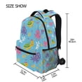 thumbnail image 4 of BZSMCE Backpack Schoolbag 15L/18L 2-SIZE Octopus Turtle Pattern Pattern For the Backbags, 4 of 8