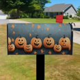 thumbnail image 2 of Brunt Halloween Starry Night Haunted House Pumpkin Magnetic Mailbox Covers - Large Orange Post Letter Box Covers - Garden Yard Home Decor for Outside - 21" x18", 2 of 4