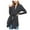 ZA-Black, variant on Frostluinai Women's Lightweight Draped Cardigan Open Front Sash Tie 2 Ways Sweater Long Sleeve Wrap Cardigan Solid Soft Fall Outerwear