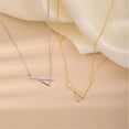 thumbnail image 4 of Minnieouse Collar de mujer Chapado en plata geométrico aniversario cumpleaños boda compromiso ajustable gargantilla joyería de moda regalos Ropa, zapatos y accesorios Miscelánea Or blanc Minnieouse AP010075-02, 4 of 6