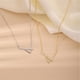 thumbnail image 4 of Minnieouse Collar de mujer Chapado en plata geométrico aniversario cumpleaños boda compromiso ajustable gargantilla joyería de moda regalos Ropa, zapatos y accesorios Miscelánea Or blanc Minnieouse AP010075-02, 4 of 6