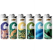 BIC Ecolutions Pocket Lighter, 6-Pack of Ecofriendly Candle Lighters, 100% Recycled Packaging and 55% Recycled Metal, 30% Carbon Offset