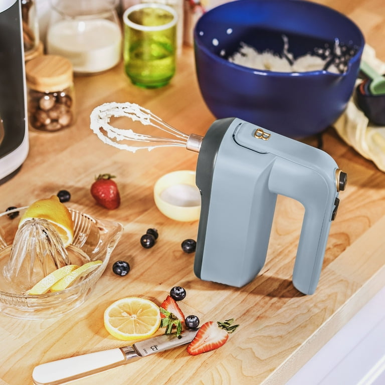 Beautiful 6-Speed Electric Hand Mixer Cornflower Blue with Turbo