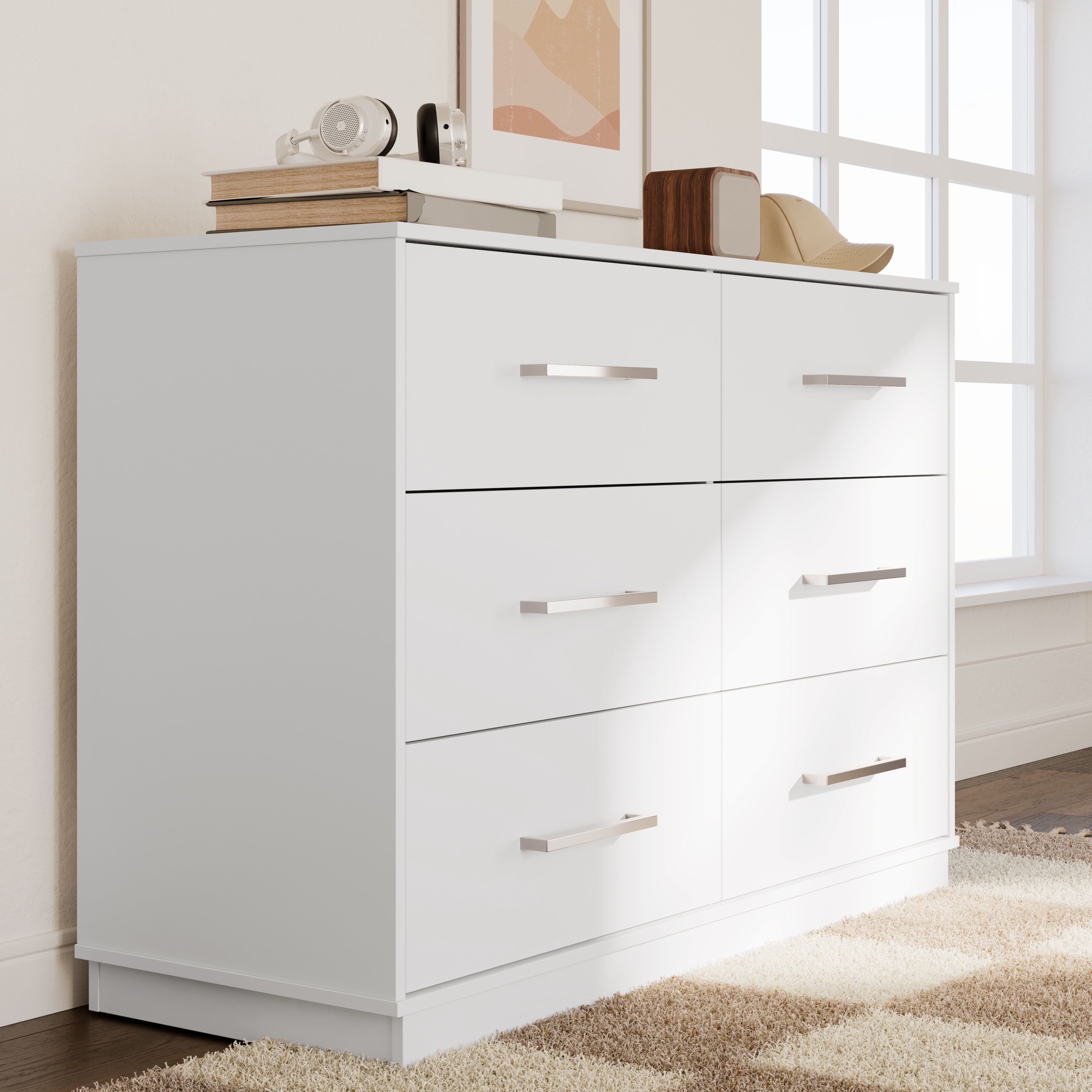 Graco Essentials 6 Drawer Nursery Double Dresser, White