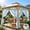 Blue, variant on DONGPAI Outdoor Mosquito Netting for Patio - DIY Cut to Size High Density Bug Screen Mesh Lightweight Outdoor Sheer Curtains for Gazebo Pergola Porch - Rod Pocket Hang, 5.2 ft x 10 ft (1 Panel)