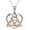 Celtic necklace-Rose gold Plated, variant on Celtic Jewelry Necklace Gifts Sterling Silver Good Luck Irish Vintage Triquetra Trinity Celtics Love Knot Pendant Necklace Christmas Gifts for Women Mother