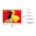 thumbnail image 2 of Golden Goose (L'Oie d'Or) - The Queen of Foie Gras Creams (Le Reine des Crémes) - Vintage Advertising Poster by Leonetto Cappiello c.1934 - Master Art Print (Unframed) 9in x 12in, 2 of 4