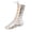 1-Silver114, variant on Girls Mid-Calf Jazz Dance Boots Solid Soft Sole Non Lace-Up Comfortable Boots