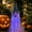 Purple, variant on LHNFT Halloween Decorations Outdoor, Light Up Spooky Ghost with Witch Hat for Halloween Party Outside Decor Lighted Ghosts Stakes for Front Porch Yard Garden Home