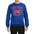 thumbnail image 2 of Wild Bobby City of New Jersey Hockey Fantasy Fan Sports Unisex Crewneck Sweatshirt, Royal, Large, 2 of 5