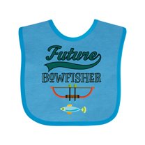 Inktastic Future Bow Fisher Hunting Fishing Boys Baby Bib