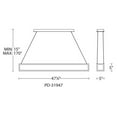 thumbnail image 3 of WAC Lighting Trick Box 47" LED 3000K Contemporary Aluminum Pendant in Black, 3 of 3